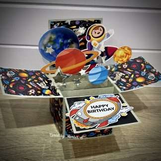 Astronaut - space themed Pop-up Birthday card